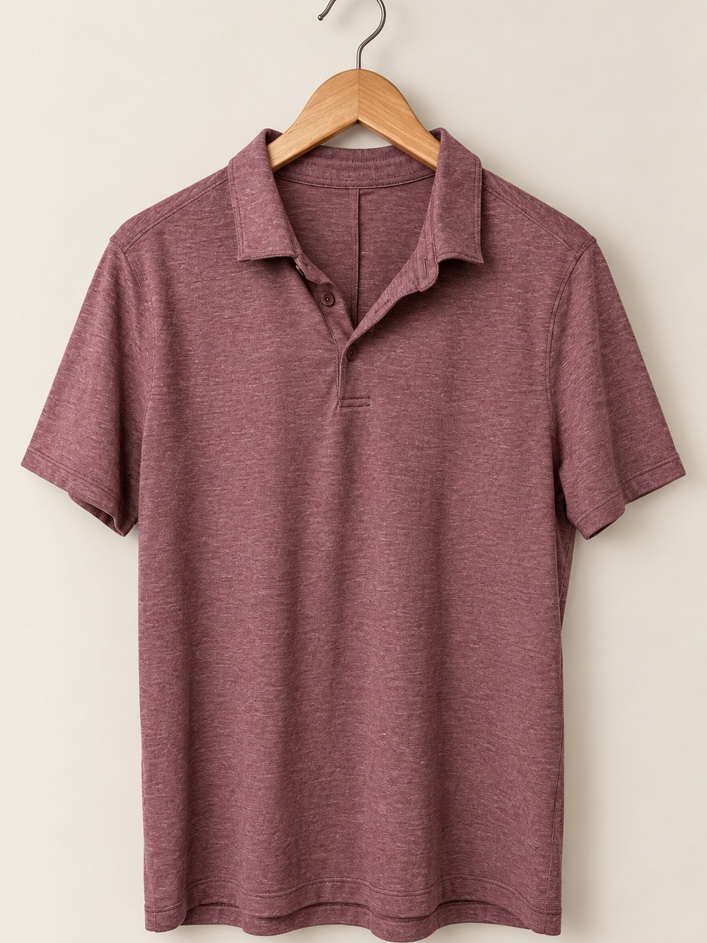 Lululemon | Men’s Evolution Short Sleeve Polo Shirt Heathered Red